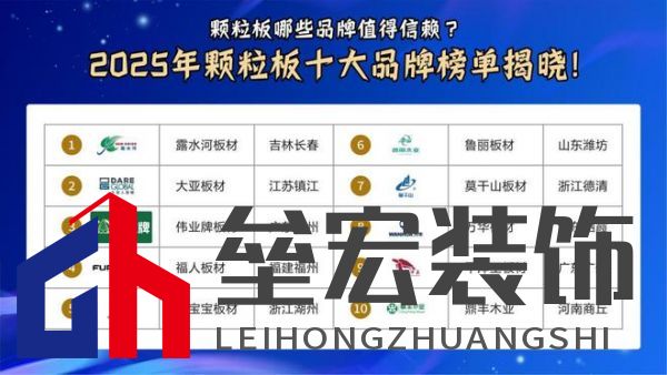 顆粒板哪些品牌值得信賴？2025年顆粒板十大品牌榜單揭曉！